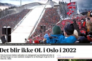 Oslo zrezygnowało z zimowych igrzysk w 2022 roku